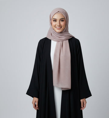 Dusty Rose Soft Luxe Shimmer Chiffon Hijab