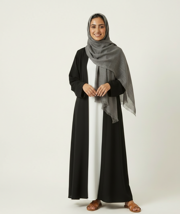 Premium Turkish Lawn Hijab – Grey