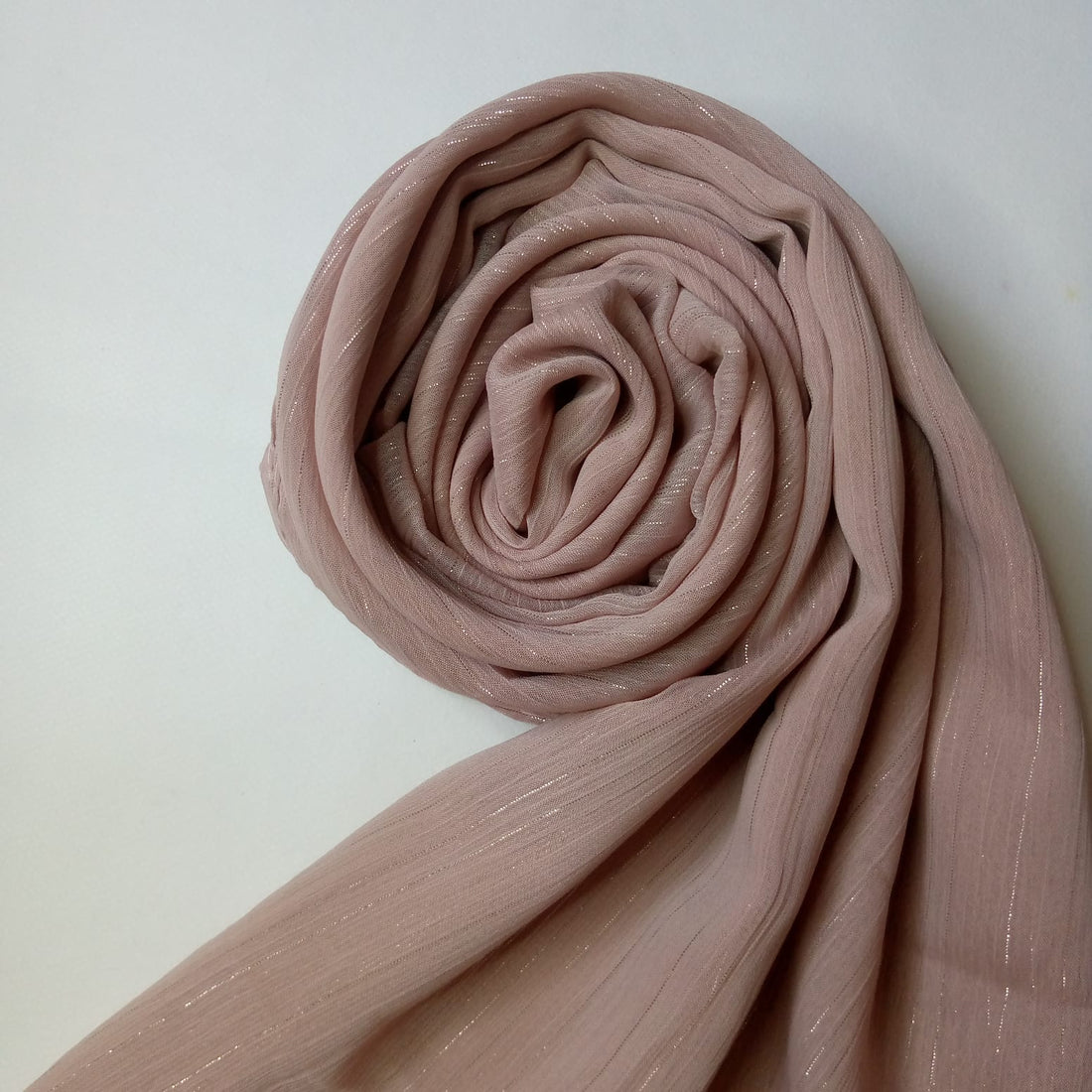 Dusty Rose Soft Luxe Shimmer Chiffon Hijab