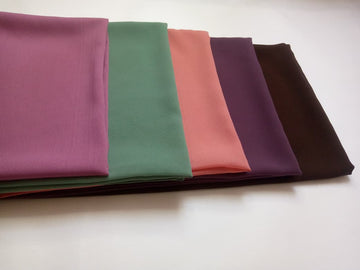 Georgette Chiffon Hijab Bundle of 5 – Lightweight Everyday Collection