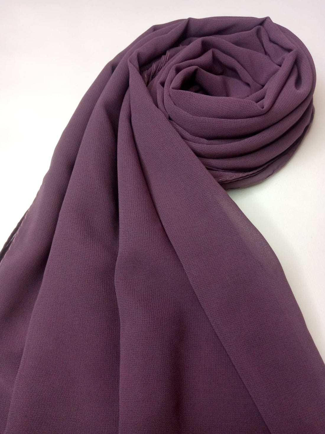 Plum Chiffon Hijab - Soft Lightweight & Elegant